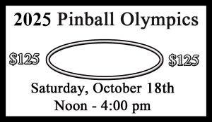 'Pinball Olympics 2025 Entry Ticket